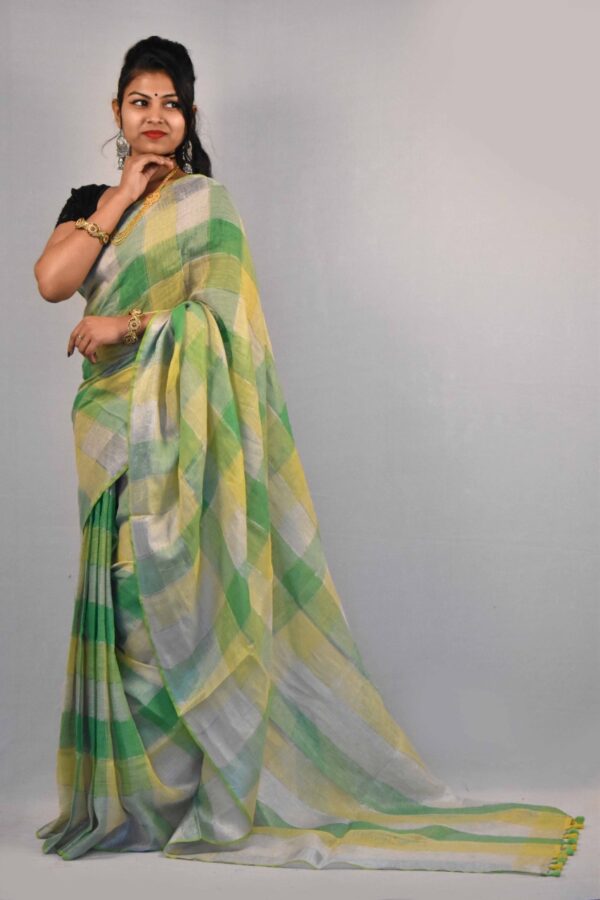 Pure Linen By Linen Saree
