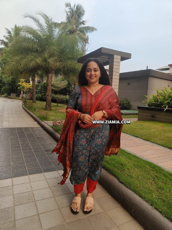Pure Modal Ajrakh Salwar