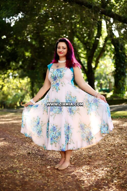 Umbrella Cut Designer Gown