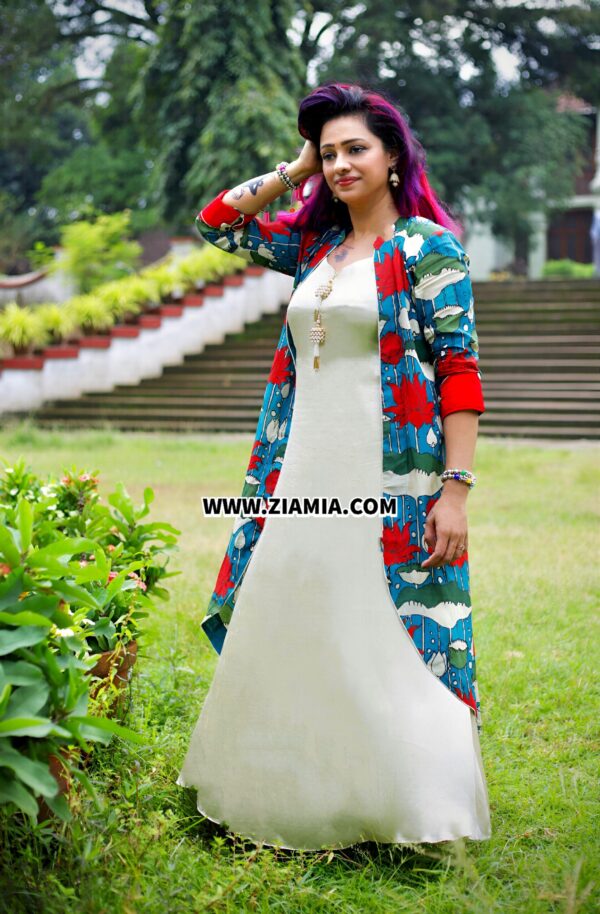 Indo - Western Overcoat Jacket-Gown - Image 3