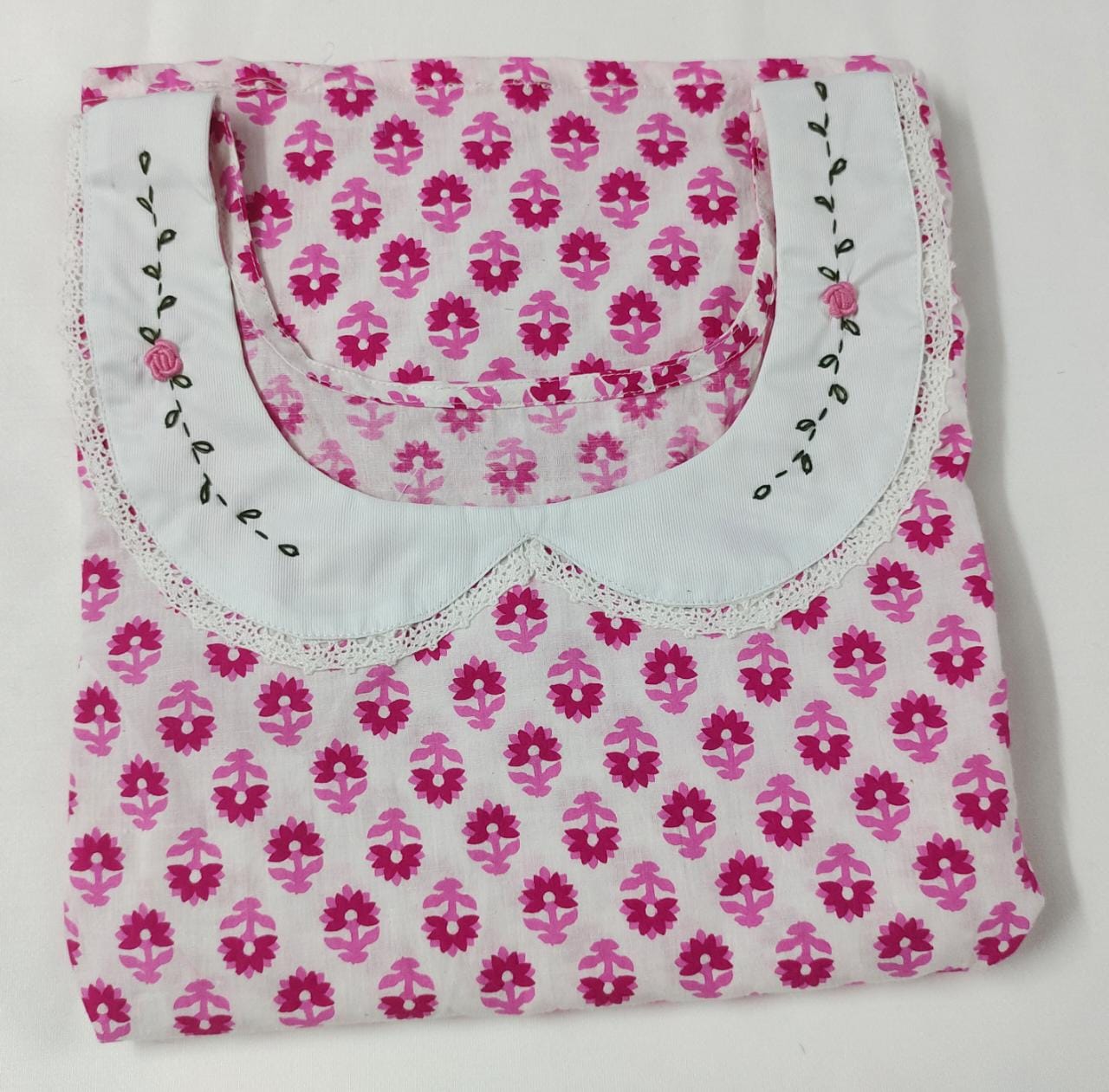 Designer Pure Cotton House Coat(Nighty)