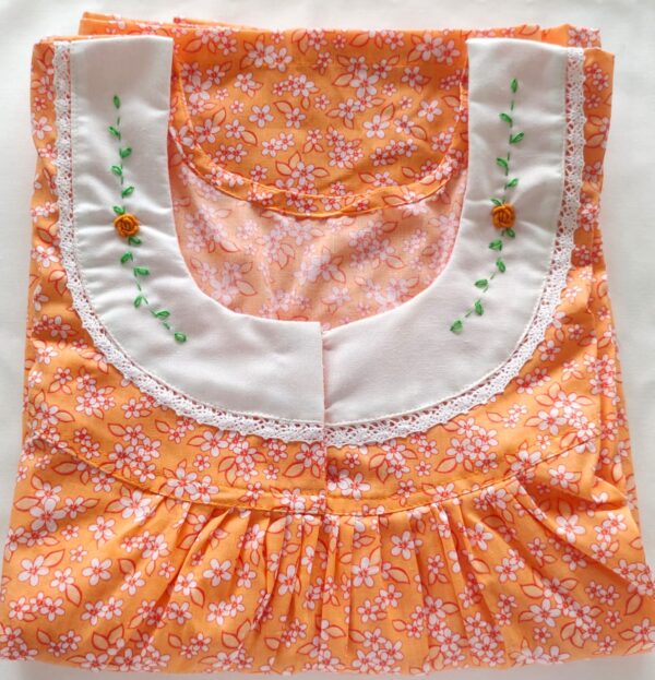 Designer Pure Cotton House Coat(Nighty) - Image 6