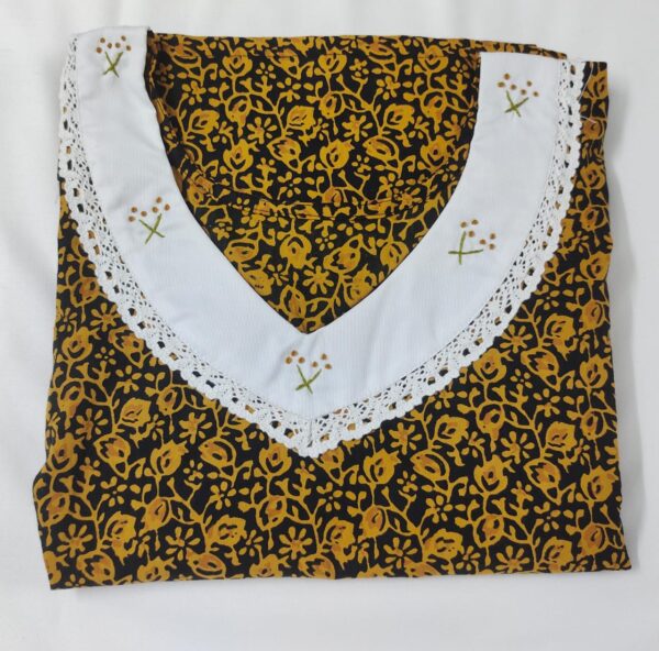 Designer Pure Cotton House Coat(Nighty) - Image 2
