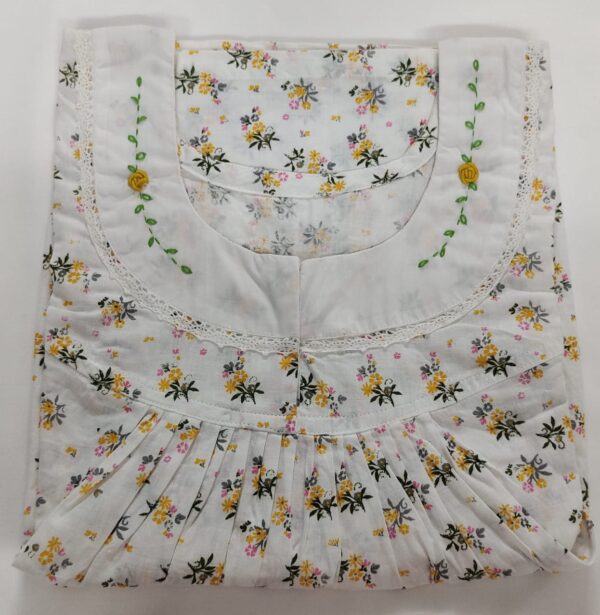 Designer Pure Cotton House Coat(Nighty) - Image 4