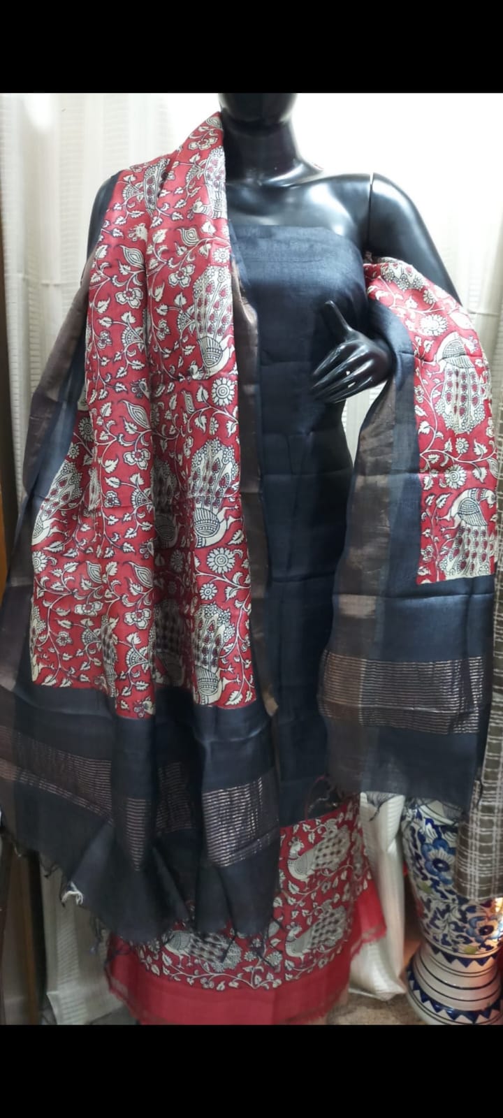 Pure Handloom Gaachi Tussar silk salwar Material