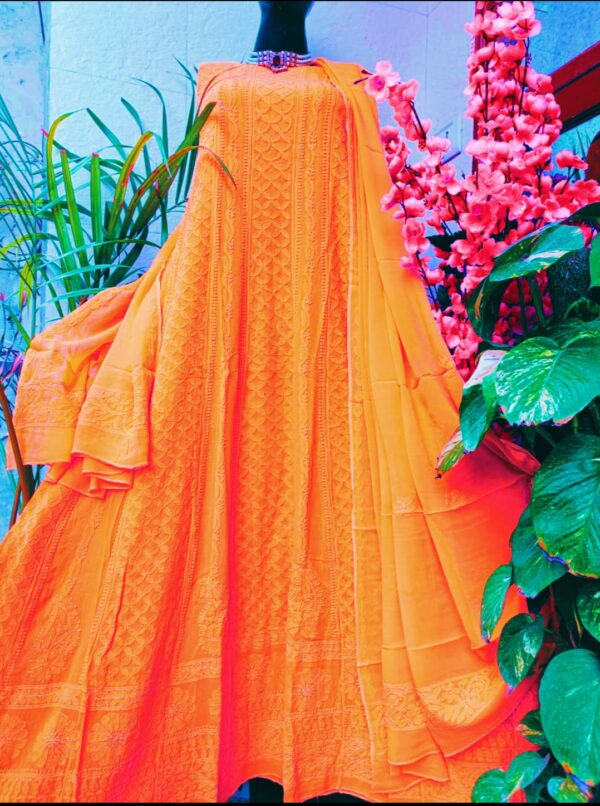 Chikankari Anarkali - Image 10