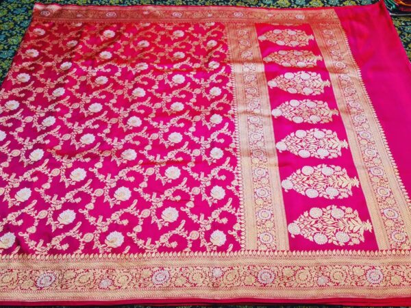 Pure Banarasi Katan Silk Saree - Image 3