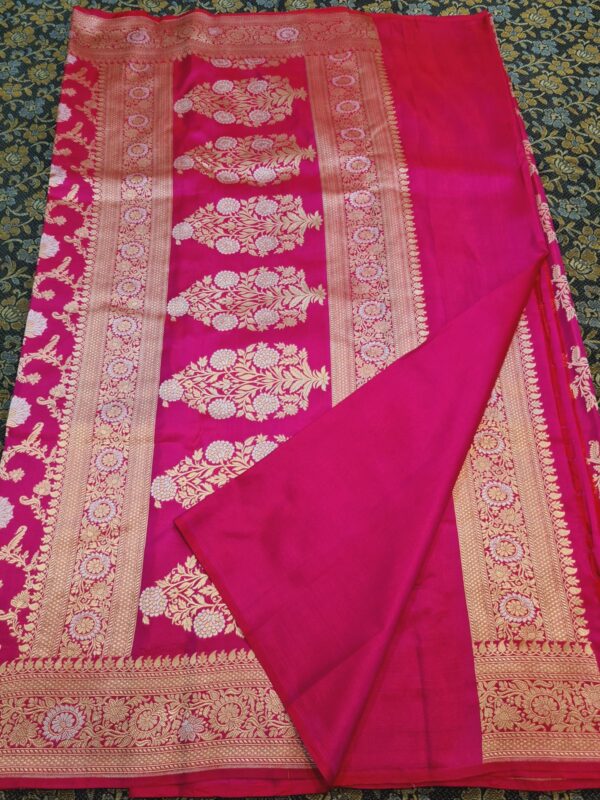Pure Banarasi Katan Silk Saree - Image 4