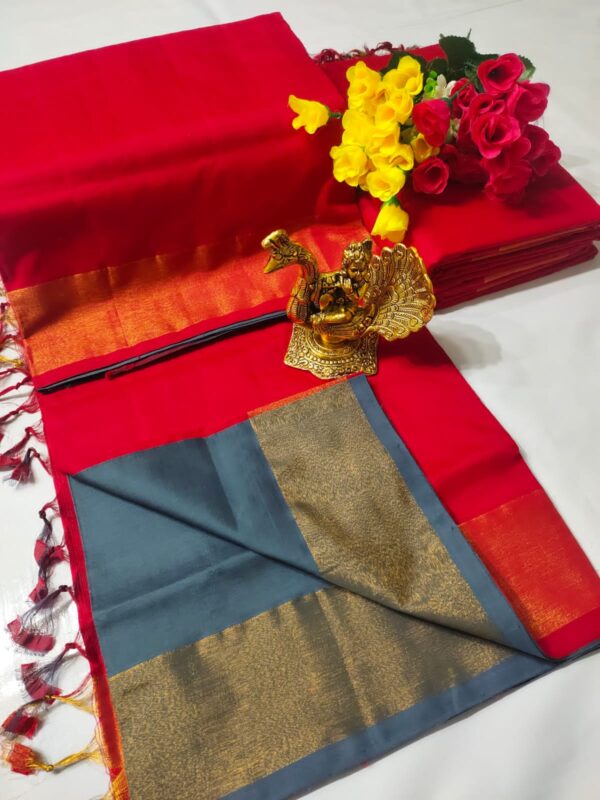 Tripura Silk Langa Voni Handloom Saree - Image 6