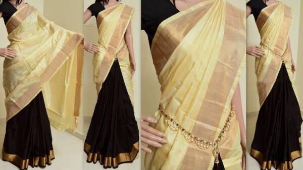 Tripura Silk Langa Voni Handloom Saree - Image 8