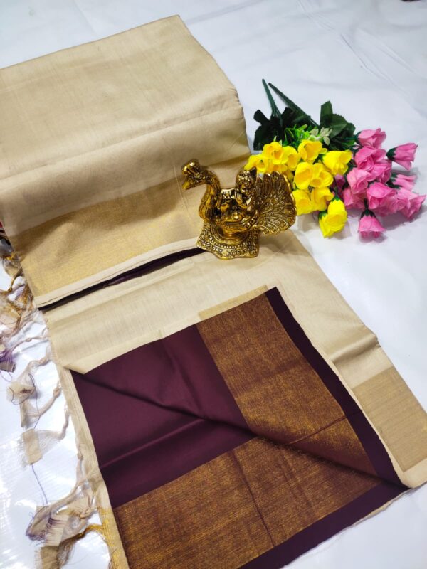 Tripura Silk Langa Voni Handloom Saree - Image 2