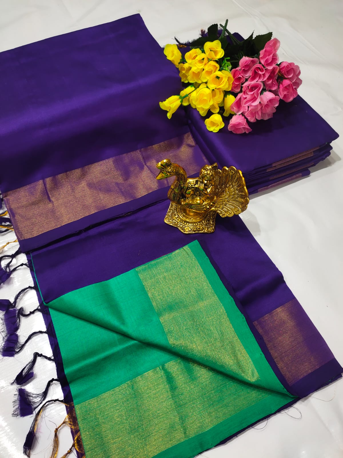 Tripura Silk Langa Voni Handloom Saree