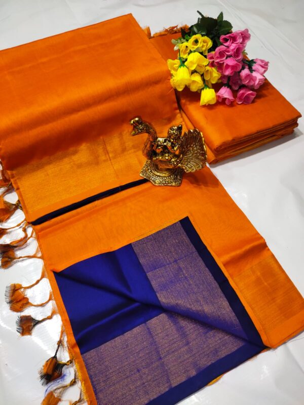 Tripura Silk Langa Voni Handloom Saree - Image 4