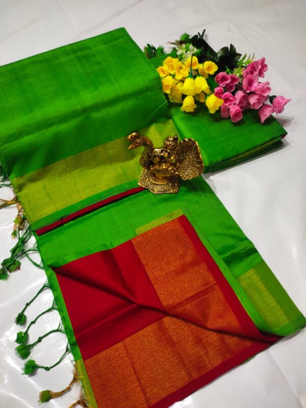 Tripura Silk Langa Voni Handloom Saree - Image 5