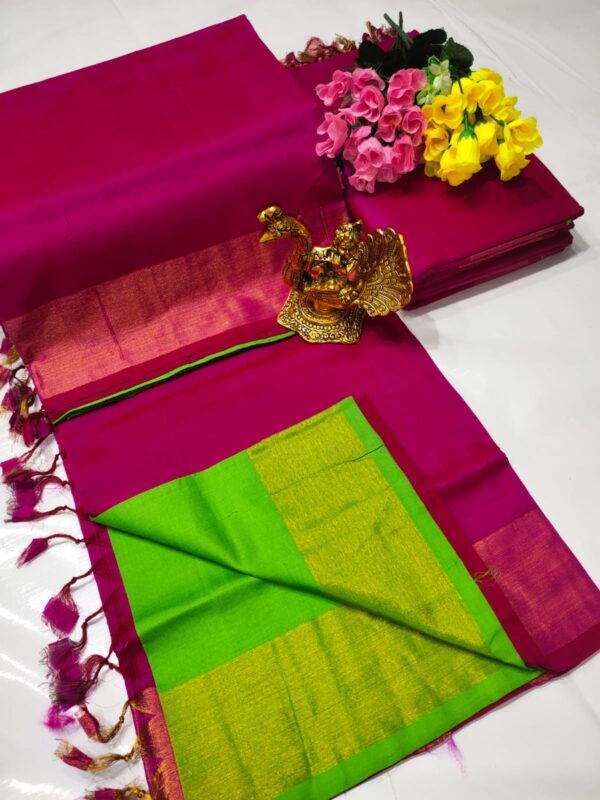 Tripura Silk Langa Voni Handloom Saree - Image 10