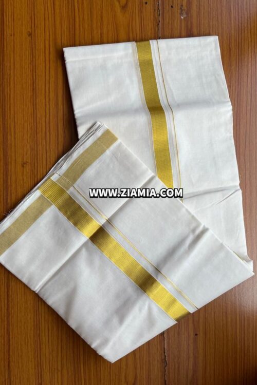 Men’s Dhoti with Golden Kasavu