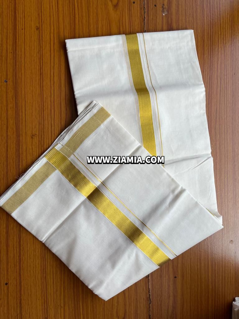 Men’s Dhoti with Golden Kasavu