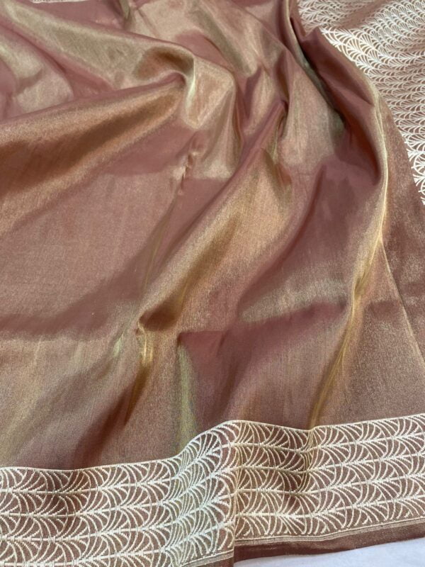 Pure Banarasi Tissue Handloom Silk Saree - Image 2