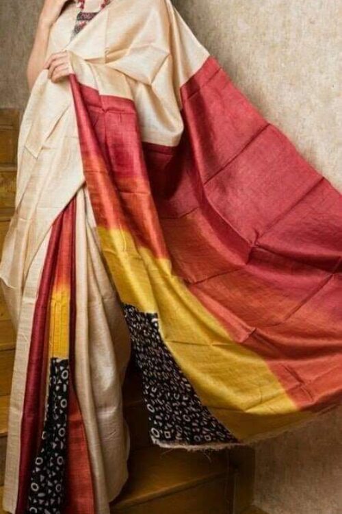 Pure Tussar Silk Saree