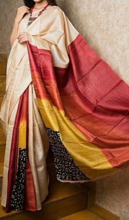 Pure Tussar Silk Saree