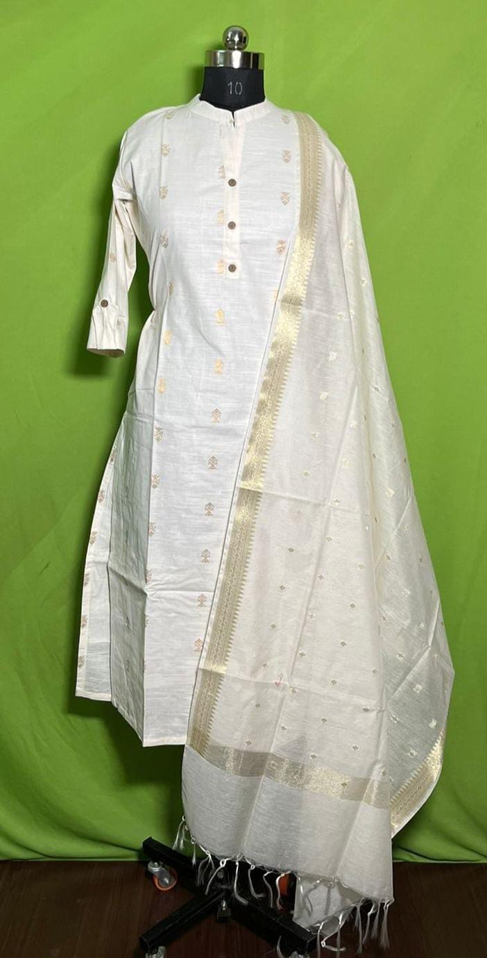 Chanderi Cotton Ready to Wear Kurta