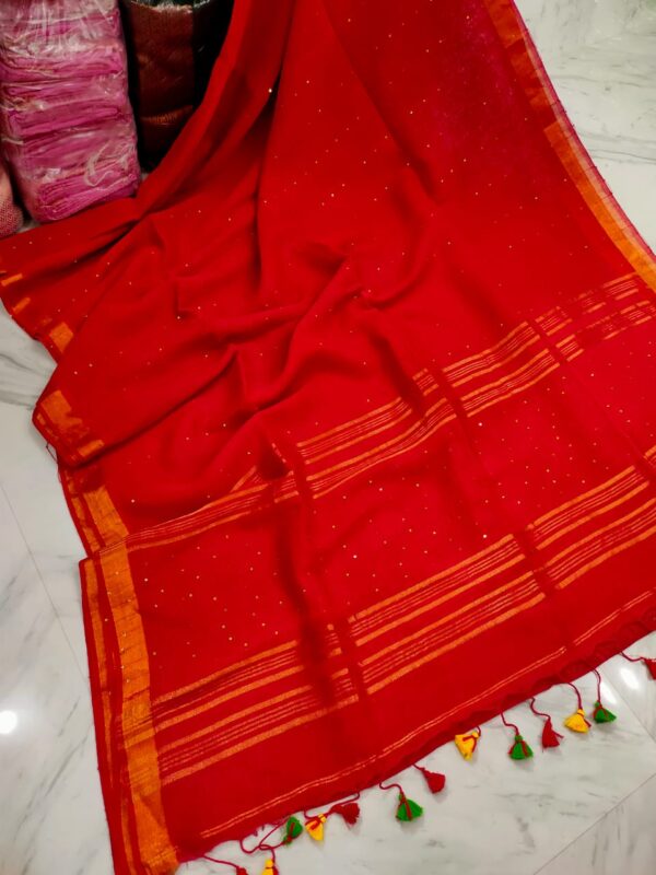 Pure Linen by Linen Handloom Sarees - Image 3